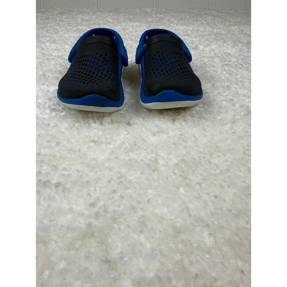 Crocs LiteRide‎ Clog Kids Size C6 Blue Navy Slip On Comfort Water Shoes Vacation
